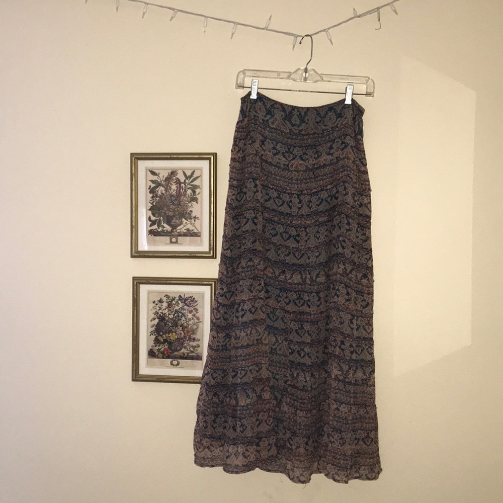 Floor length skirt